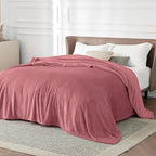 Bedsure GentleSoft Fleece King Size Blankets for Bed Dusty Rose - Soft Lightweight Plush Cozy Fuzzy Luxury Microfiber, 108x90 inches