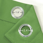 LEMOMO Light Green Thermal Blackout Curtains/38 x 63 Inch/Set of 2 Panels Room Darkening Curtains for Bedroom
