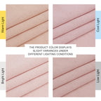 NICETOWN Linen Light Pink Sheer Curtains for Girls Room, Thick Flax Small Window Treatments Semi Sheer Privacy Assured with Light Through for Bedroom/Living Room, W55 x L84, 2 Panels