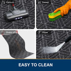 Smiry Front Door Mat Outside Entrance, Low Profile Rubber Doormat, 71x47