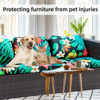 8 Piece Outdoor Cushion Covers, Patio Sofa Cushion Covers, Stretch Fit