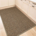 BEQHAUSE Kitchen Rugs 32"x48", Non-Slip Kitchen Mats for Floor, Taupe