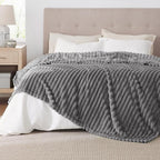Bedsure GentleSoft Frost Gray Full Blanket for Bed - Cozy Soft Blankets for Women, Cute Large Throws for Girls, 84x90 Inches