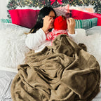 Bedsure GentleSoft Fleece Blanket Twin Size Camel - 300GSM Lightweight Plush Fuzzy Cozy Soft Warm Blanket for Bed, Sofa, Couch, Travel, Camping, 60x80 inches