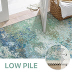 BEIMO 2x3 Area Rugs for Entryway, Blue Green Washable Abstract Rug