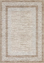GarveeHome Modern 3x5 Neutral Area Rug Washable Non-Slip Low-Pile Indoor Rugs for Entryway Solid Blue Modern Minimalism Carpet for Bedroom Living Room Kitchen Bathroom Door Mat Brown