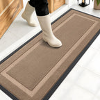 OLANLY Front Door Mat Outside 47x17, All-Season Heavy-Duty Rubber Doormat