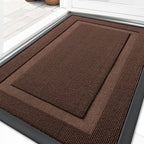 OLANLY Front Door Mat Outside 33x21, All-Season Heavy-Duty Rubber Doormat