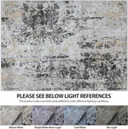 5x7 Area Rugs for Living Room Rug Washable: Abstract Rug for Dining Room Bedroom Carpet Non Slip 5 by 7 Indoor Modern Nursery Home Office Black Grey Gold
