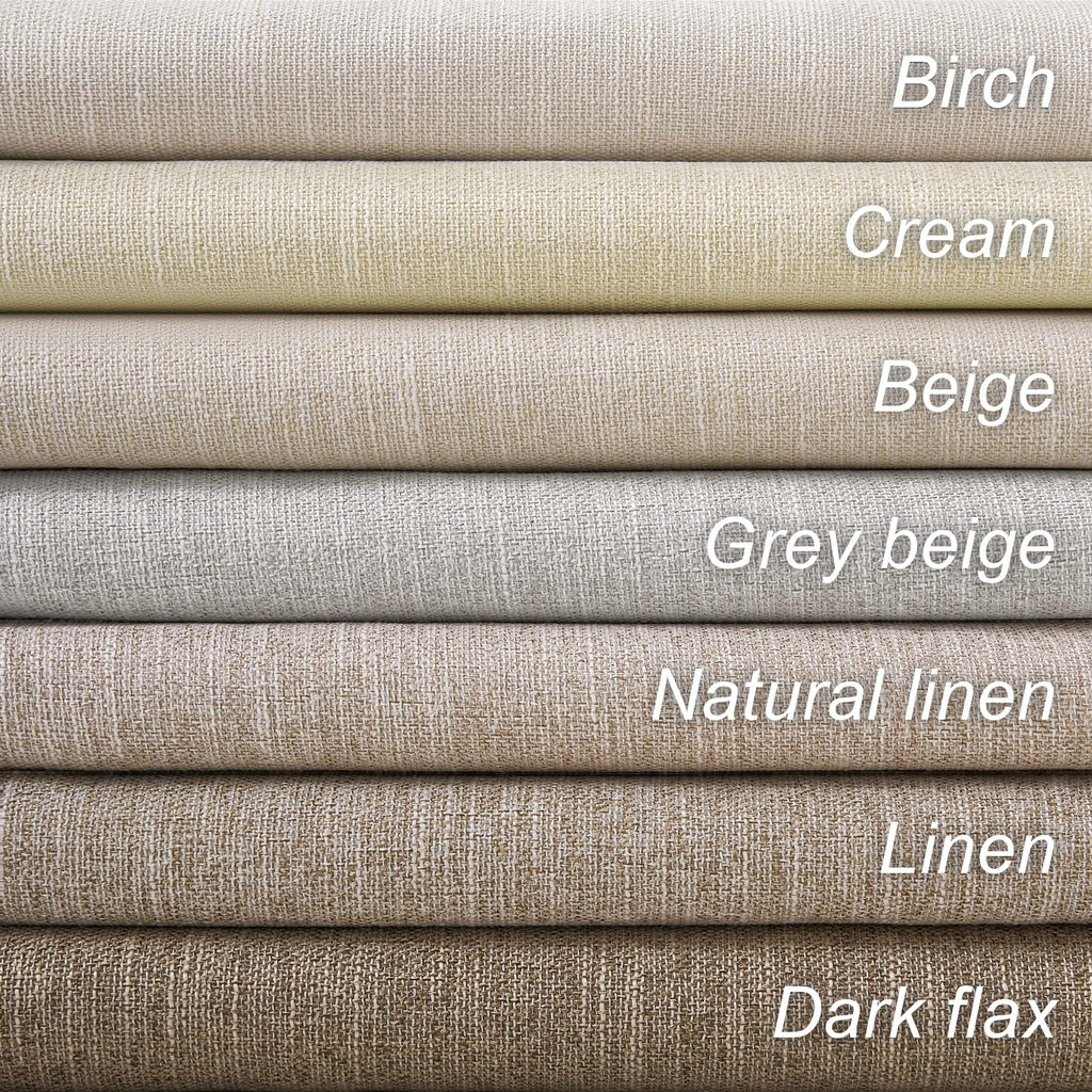 95 Inches Length Cream Colored Custom Blackout Linen Curtains Ivory Cream Pinch Pleated Noise Cancelling Curtains with Pin Hooks for Traverse Burlap Viral Drapes 2 Panels for Living Room Bedroom