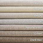 95 Inches Length Cream Colored Custom Blackout Linen Curtains Ivory Cream Pinch Pleated Noise Cancelling Curtains with Pin Hooks for Traverse Burlap Viral Drapes 2 Panels for Living Room Bedroom