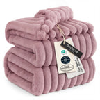 Bedsure Full Size Fleece Blankets for Bed Sage Green 84"x90"