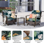 8Pcs Outdoor Cushion Covers, Patio Cushion Covers,Stretch Elastic Slipcovers, Replacement Washable & Reusable Furniture Protector for Patio Couch(Green Charm, 8PCS,Twill)