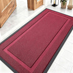 OLANLY Front Door Mat Outside 47x23, All-Season Heavy-Duty Rubber Doormat