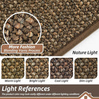 BEQHAUSE Kitchen Runner Rugs 24"x72", Non-Slip Kitchen Mats for Floor, Super Absorbent and Stain Resistant Kitchen Rug, Machine Washable Rugs for Kitchen, Hallway, Laundry & Sink, Brown