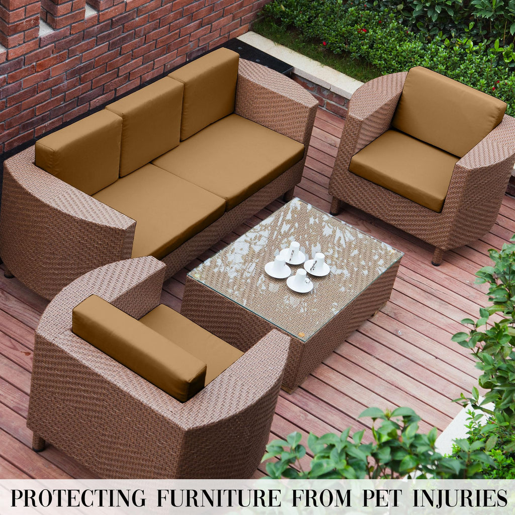 SUKAIKEQA 8PCS Patio Cushion Covers.Patio Furniture Couch SeatSlipcovers