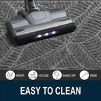 Colorxy Waterproof Doormat, Sturdy Natural Rubber Front Door Mats, Non Slip Low Profile Indoor Outdoor Entrance Mat, Stain Resistant Easy Clean Floor Mat for Patio or Entryway, 48''x32'', Dark Grey
