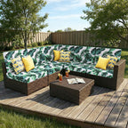 Smiry Printed Couch Cushion Covers, Stretch Couch Covers for Sofa
