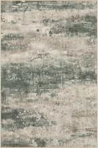 2x3 Rugs for Entryway Entrance Kitchen Bathroom, Machine Washable Modern Abstract Soft Area Rug, Indoor Floor Carpet with Non Slip Rubber Backing, Grey/Dark Green