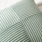 MIULEE Greyish Green Decorative Throw Pillow Covers for Couch 18x18 Inch