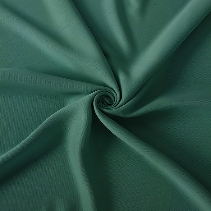 LEMOMO Dark Green Blackout Curtains/42 x 84 Inch/Set of Two Panels Grommet Bedroom Curtains