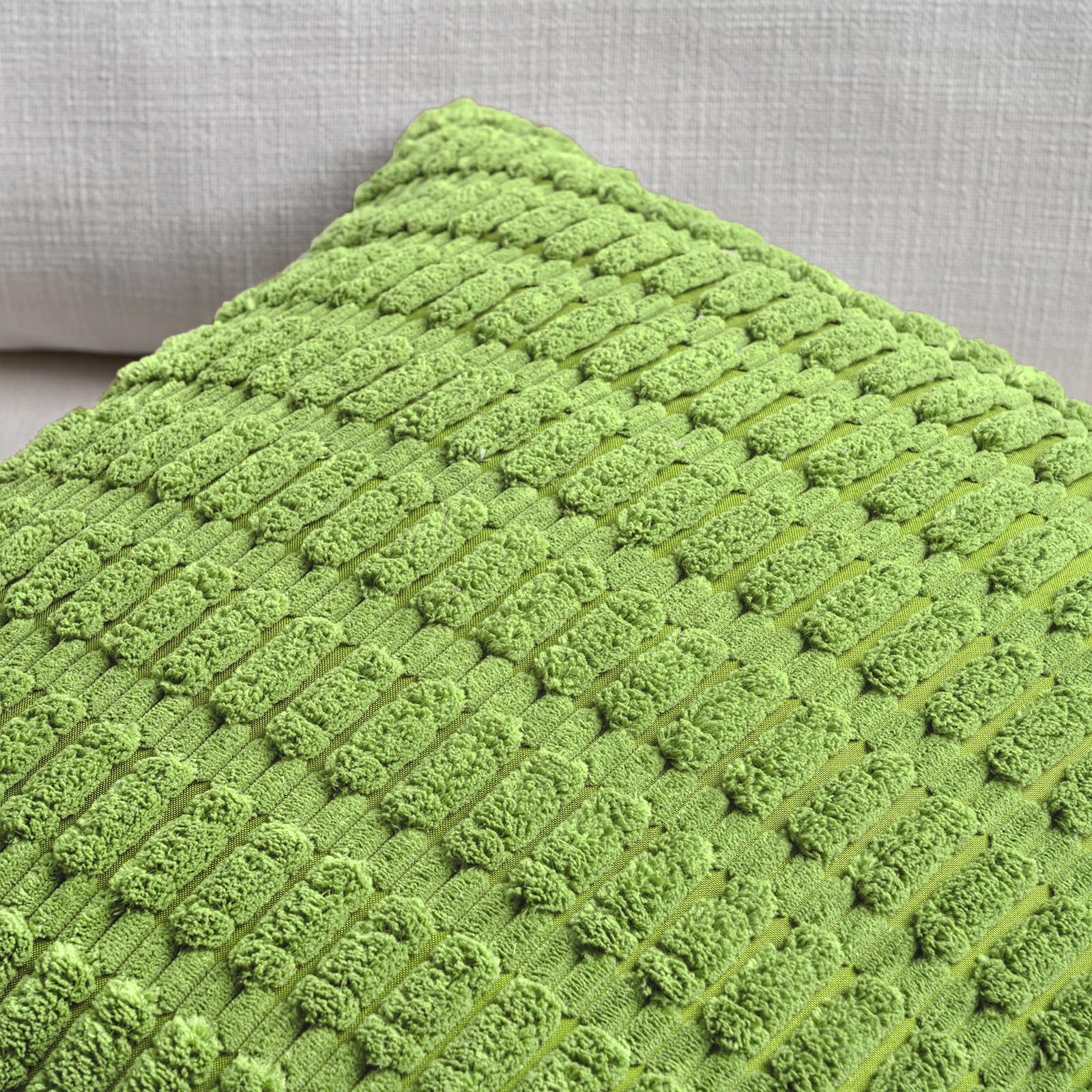 Fancy Homi 4 Packs Decorative Throw Pillow Covers for Living Room Couch Bed, Modern Farmhouse Boho Home Décor Accent Cushion Case, 20" x 20", Lime Green