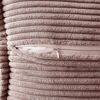 MIULEE Spring Decorative Lumbar Throw Pillow Covers for Couch Bed Livingroom 12x20 Inch Set of 2 Blush Pink Boho Throw Pllows Broadside Striped Patchwork Soft Corduroy Pillowcases Valentine Decor