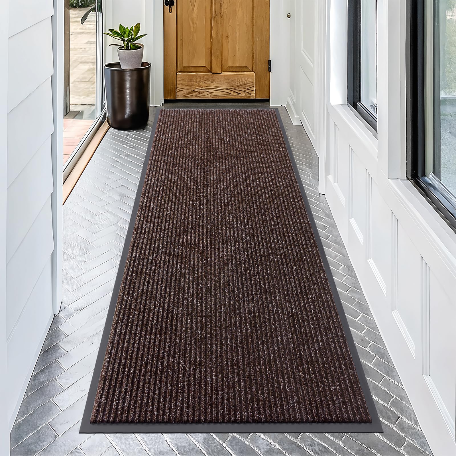 OLANLY Front Door Mat 71x30, Waterproof Heavy-Duty Indoor Outdoor Doormat
