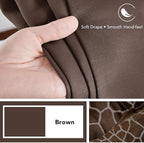 Deconovo Blackout Curtains, Thermal Insulated, W42 x L95 2 Panels, Back Tab, Machine Washable, Room-Darkening Drapes for Bedroom/Living Room Brown