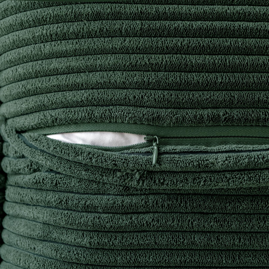 MIULEE Decorative Throw Pillow Covers for Couch 18x18 Inch Dark Green