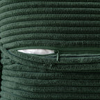 MIULEE Decorative Throw Pillow Covers for Couch 18x18 Inch Dark Green