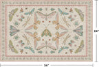 Hazo Haus Light Pink Bathroom Rug - Washable 2x3 Small Kitchen Rugs for Powder Room, Front Door Indoor Entrance, Low Pile Stain Resistant, Colorful Pastel Aethestic