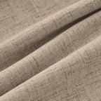 MIULEE 100% Blackout Linen Curtains 42 x 72 Inch Copper Brown 2 Panels
