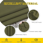 NICETOWN Room Darkening Living Room Curtains 102 inches Long - Grommet Thermal Insulated Window Drapes Room Divider Blinds Sound Reducing for Living Room (W66 x L102, Olive, 2 Pieces)