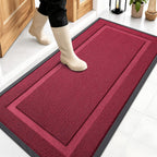 OLANLY Front Door Mat Outside 47x23, All-Season Heavy-Duty Rubber Doormat