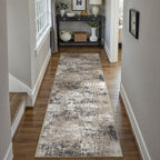 PureCozy Brown Runner Rug 2x6 Modern Abstract