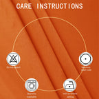 LEMOMO Blackout Curtains 52 x 95 inch/Orange Curtains Set of 2 Panels/Thermal Insulated Room Darkening Bedroom Curtains