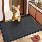 Extra Large Front Door Mat, 3 x 4 Feet Indoor Outdoor Entrance Mat, Heavy Duty Commercial Floor Mats, Non-Slip Rubber Backing Doormat for Entryway, Waterproof, Low-Profile, Easy to Clean