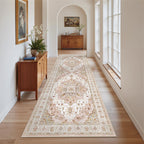Madane Kitchen Runner 2'6''x8' Soft Rug Runners for Hallways, Pink