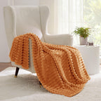 Bedsure Soft Burnt Orange Throw Blanket for Couch Decor Gifts 50"x60"