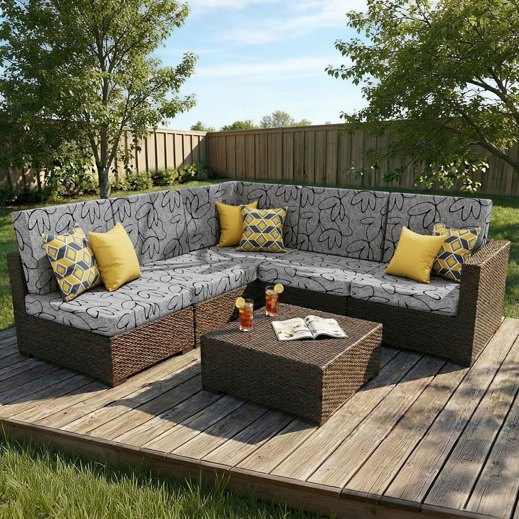 Smiry Printed Couch Cushion Covers, Stretch Couch Covers for Sofa