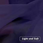 OVZME Purple Sheer Curtains 108 Inches Long, Light Filtering Semi Transparent Lightweight Voile Rod Pocket Window Curtains for Bedroom, Living Room, W42 x L108, Set of 2 Drape Panels