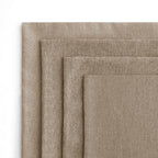 MIULEE Pack of 4 Decorative Outdoor Throw Pillow Covers Linen Waterproof Pillow Covers Summer Farmhouse Cushion Cases for Patio Garden Tent Balcony Couch Sofa 18x18 Inch Khaki