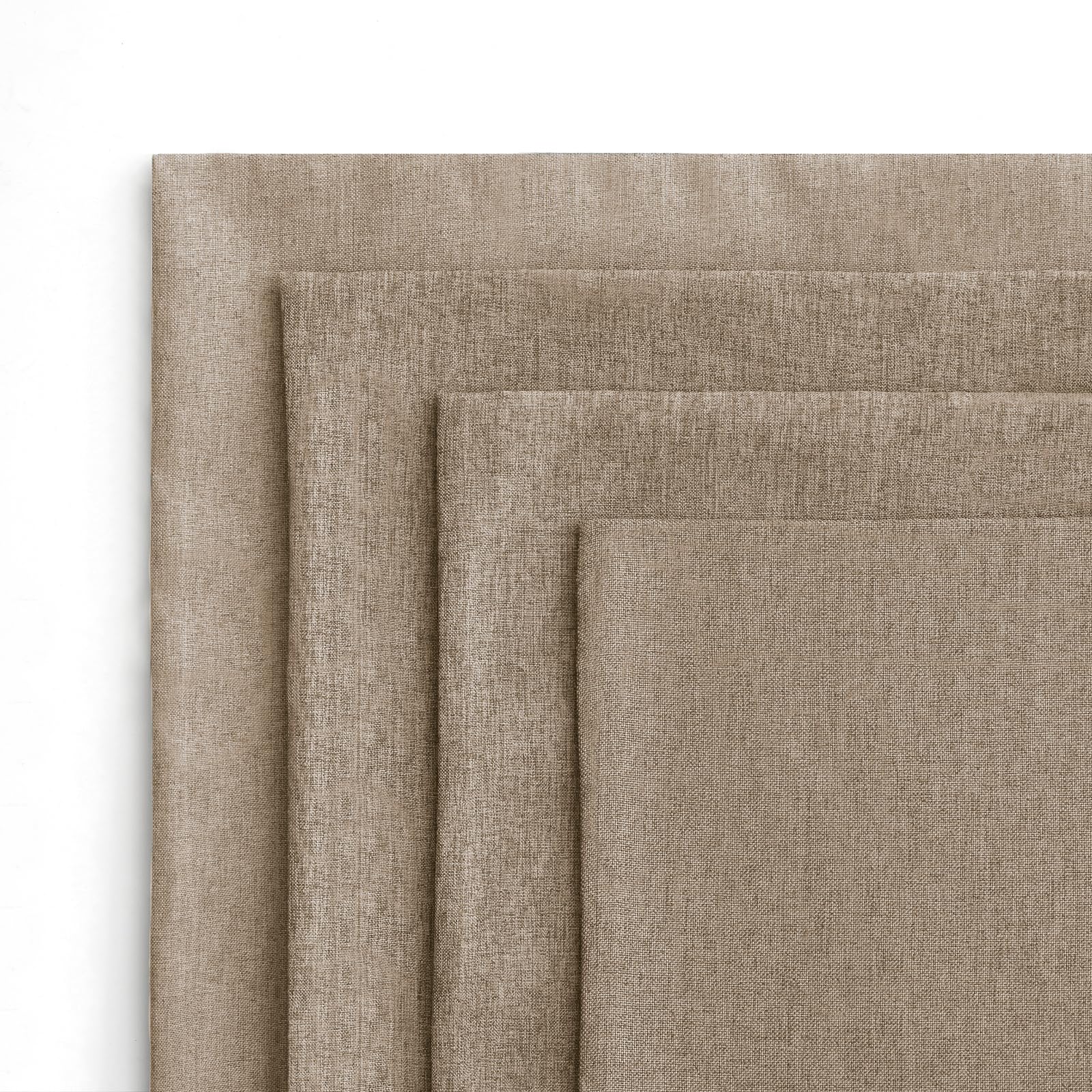 MIULEE Pack of 4 Decorative Outdoor Throw Pillow Covers Linen Waterproof Pillow Covers Summer Farmhouse Cushion Cases for Patio Garden Tent Balcony Couch Sofa 18x18 Inch Khaki