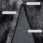 Rugs for Living Room 6x9, Soft Shaggy Modern Shag Area Rug for Bedroom, Upgrade Non-Slip Plush Fluffy Carpet for Kids Boys Girls Room Home Decor Aesthetic, Dark Grey
