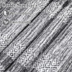 GarveeHome Modern Geometric Area Rug 5x7 Distressed Bordered Washable Non Slip Floor Carpet