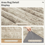 Soalmost Hallway Runner Rug 2'6" x 16' Washable Long Kitchen Rugs Brown
