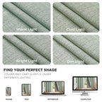 Joydeco Blackout Curtains for Bedroom - 100% Light Blocking 2 Panels Sage Green Drapes 37" W x 96" L, Thermal Insulated Room Darkening Curtains, Linen Textured for Living Room, Rod Pocket & Back Tabs