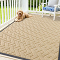 OLANLY Front Door Mat Outside 71x47, All-Season Absorbent Rubber Doormat