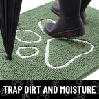 Smiry Dog Door Mat for Muddy Paws, Absorbent Non Slip Dirt Trapper, 48x30